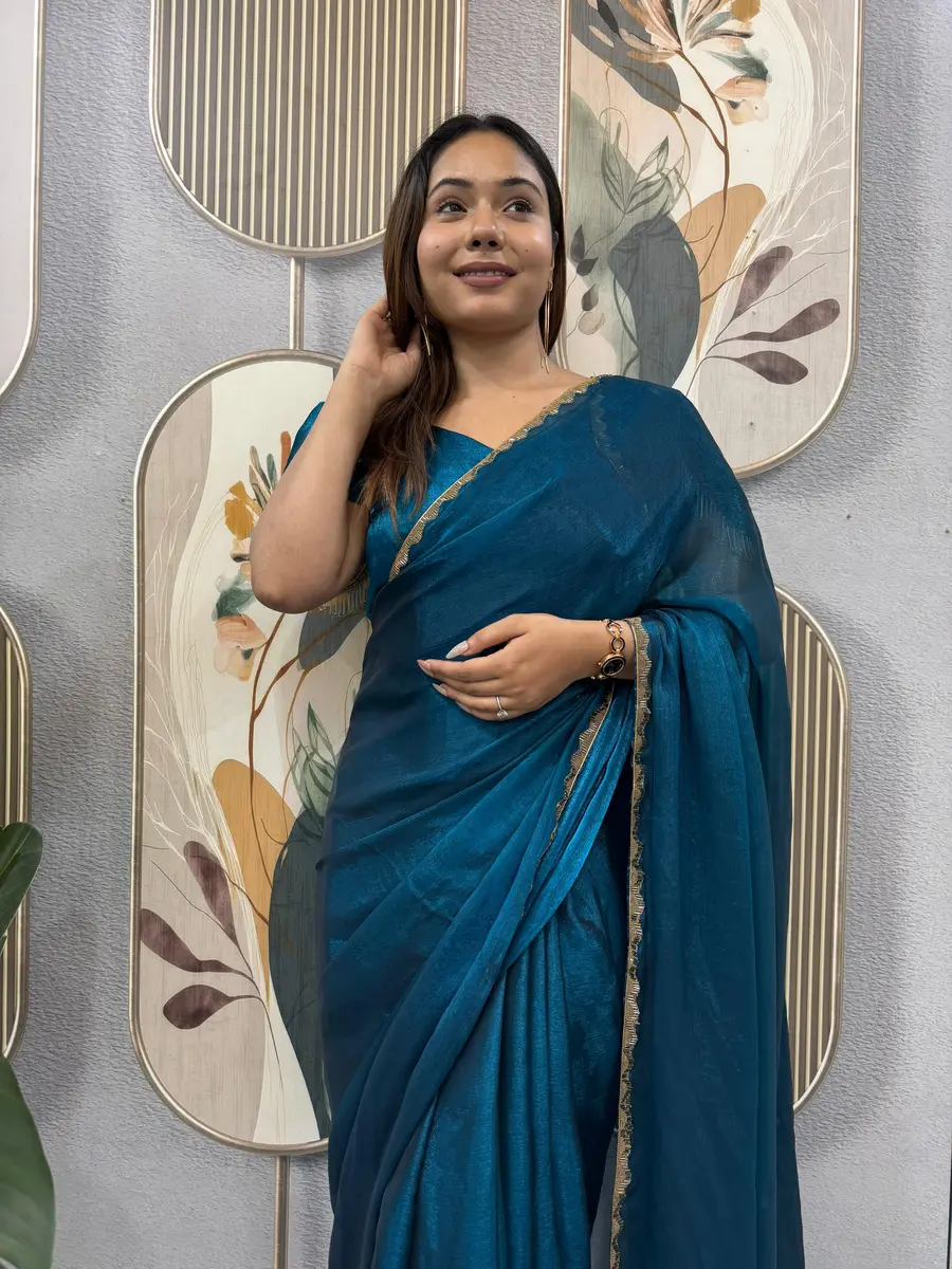 MODERN SPACE SILK BEADS LACE & LATKAN LACE WORK GOWN SAREE PARTY WEAR WHOLESALE PRICE ETHNIC GARMENT (3)