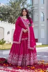 MODERN VICHITRA EMBROIDERY SEQUENCE & THREAD WORK LEHENGA CHOLI WITH DUPATTA PINK