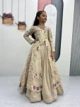 MODERN VICHITRA THREAD AND SEQUENCE WORK KID’S TOP LEHENGA WEDDING WEAR WHOLESALE PRICE ETHNIC GARMENT(46)