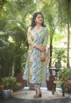 NEW ARRIVAL COTTON BLEND DIGITAL PRINT WORK CO-ORD SET YELLOW BLUE