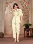 NEW ARRIVAL HANDLOOM COTTON EMBROIDERY WORK CO-ORD SET OFFICE WEAR WHOLESALE PRICE ETHNIC GARMENT (2)