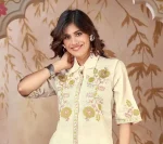 NEW ARRIVAL HANDLOOM COTTON EMBROIDERY WORK CO-ORD SET OFFICE WEAR WHOLESALE PRICE ETHNIC GARMENT (2)