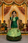 NEW ARRIVAL KUBERA SILK PALLAKU DESIGNS KID’S TOP AND LEHENGA FESTIVE WEAR WHOLESALE PRICE ETHNIC GARMENT (3)