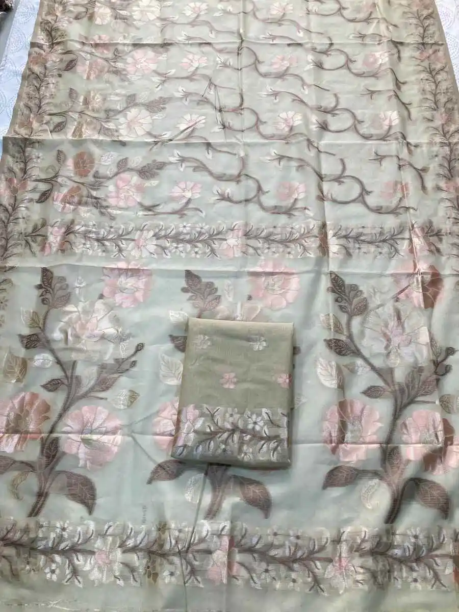 NEW ARRIVAL PASHMINA SILK KASHMIRI THREAD WOVEN PALLU WITH HEAVY RAJWADI ZARI WEAVING WORK SAREE WITH UNSTITCHED BLOUSE FESTIVE WEAR WHOLESALE PRICE ETHNIC GARMENT (33).jpg.webp