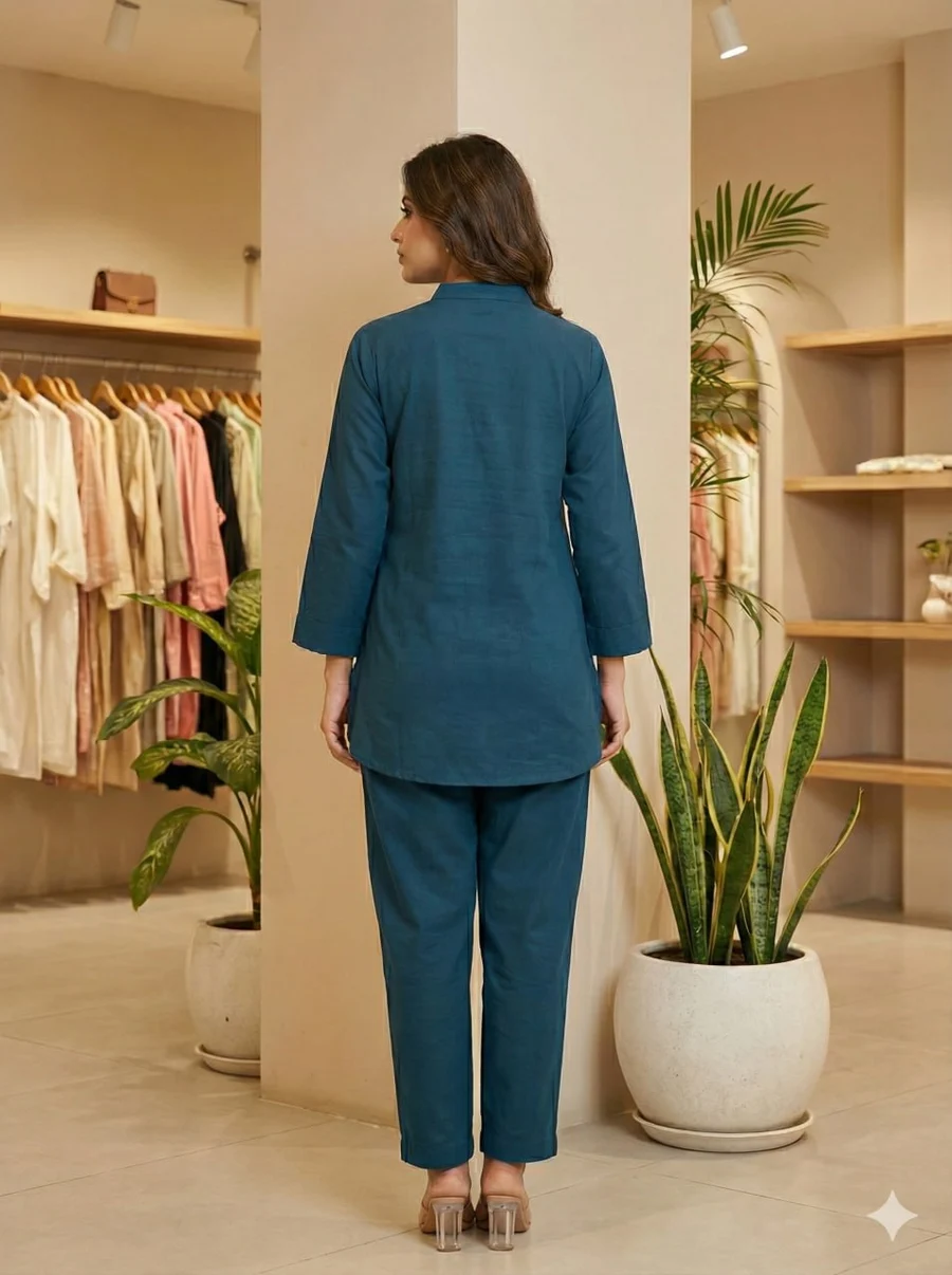 NEW ARRIVAL VETICAN EMBROIDERY WORK CO-ORD SET DAILY WEAR WHOLESALE PRICE ETHNIC GARMENT (2)