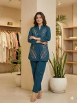 NEW ARRIVAL VETICAN EMBROIDERY WORK CO-ORD SET DAILY WEAR WHOLESALE PRICE ETHNIC GARMENT (4)