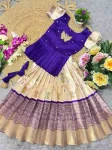 PURE MONO HAND WORK KID’S TOP LEHENGA SET FESTIVE WEAR WHOLESALE PRICE ETHNIC GARMENT (2)