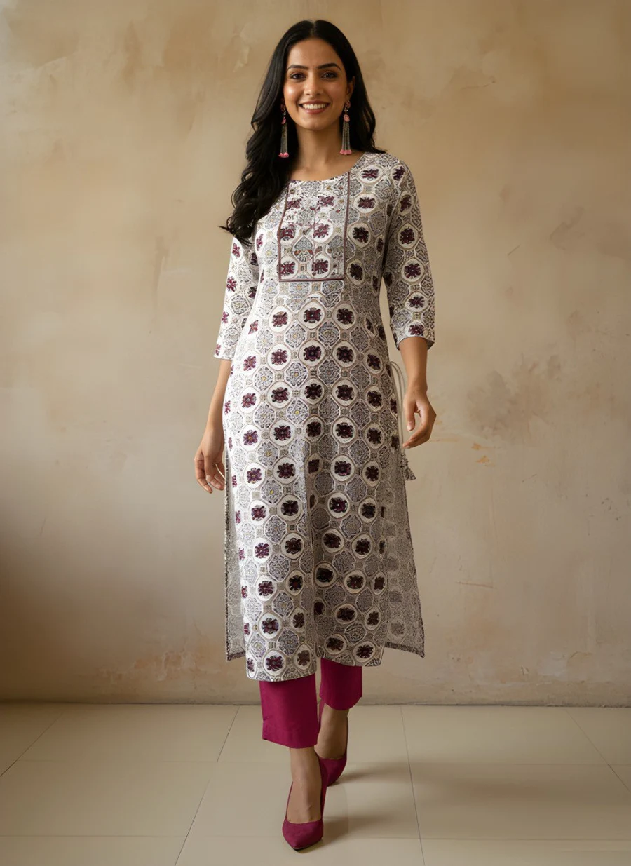RICH LOOK COTTON PRINT WORK ONLY KURTI DAILY WEAR WHOLESALE PRICE ETHNIC GARMENT (3)