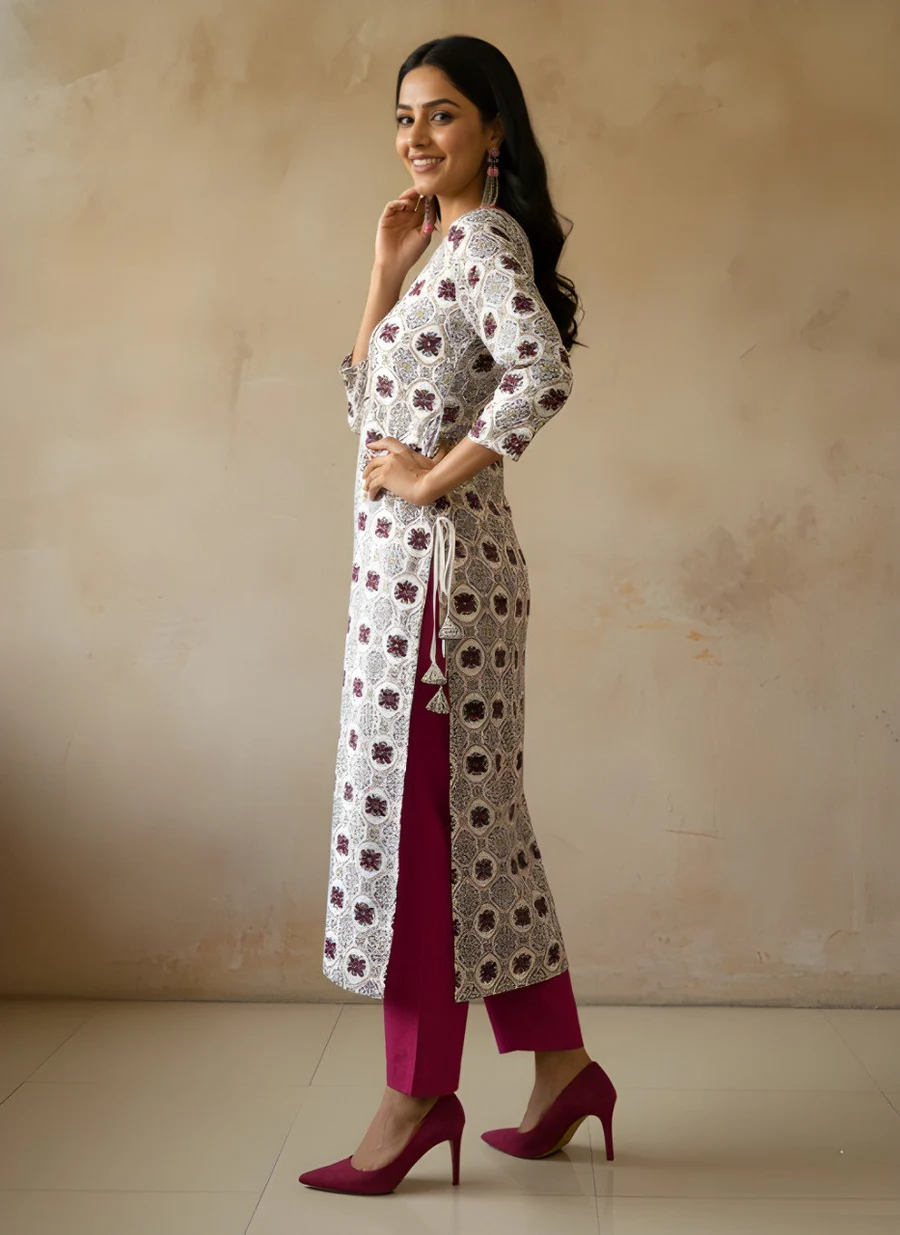 RICH LOOK COTTON PRINT WORK ONLY KURTI DAILY WEAR WHOLESALE PRICE ETHNIC GARMENT (7)