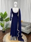 RICH LOOK GEORGETTE HANDWORK GOWN BOTTOM WITH DUPATTA PARTY WEAR WHOLESALE PRICE ETHNIC GARMENT (6)