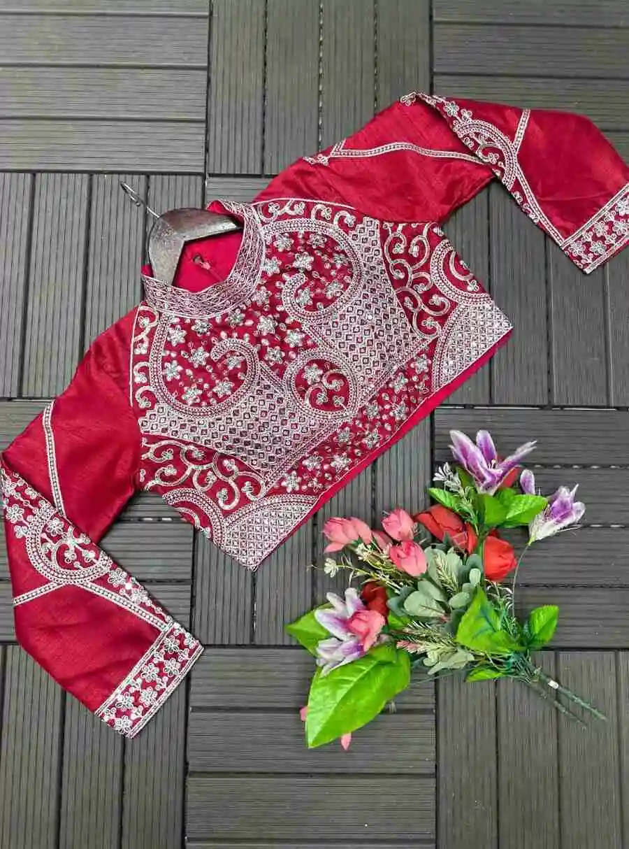 RICH LOOK RANGOLI SILK EMBROIDERY SEQUENCE WORK READY TO WEAR SAREE WITH STITCHED BLOUSE PARTY WEAR WHOLESALE PRICE ETHNIC GARMENT (6)