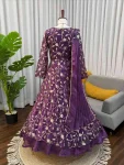 TRENDING FENDY SILK THREAD & SEQUENCE WITH FANCY LACE WORK GOWN LEHENGA WITH DUPATTA WEDDING WEAR WHOLESALE PRICE ETHNIC GARMENT (3)