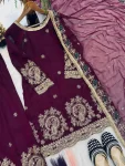 11MODERN FENDY CRUSH SILK EMBROIDERY THREAD & SEQUENCE WORK TOP PATIYALA WITH DUPATTA FESTIVE WEAR WHOLESALE PRICE ETHNIC GARMENT (12)