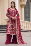 13FANCY GEORGETTE EMBROIDERY SEQUENCE WORK WITH BEADS WORK TOP PALAZZO WITH DUPATTA FESTIVE WEAR WHOLESALE PRICE ETHNIC GARMENT (22)