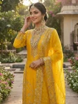 14DESIGNER GMY SILK EMBROIDERY SEQUENCE WORK TOP PALAZZO WITH DUPATTA FESTIVE WEAR WHOLESALE PRICE ETHNIC GARMENT (4)