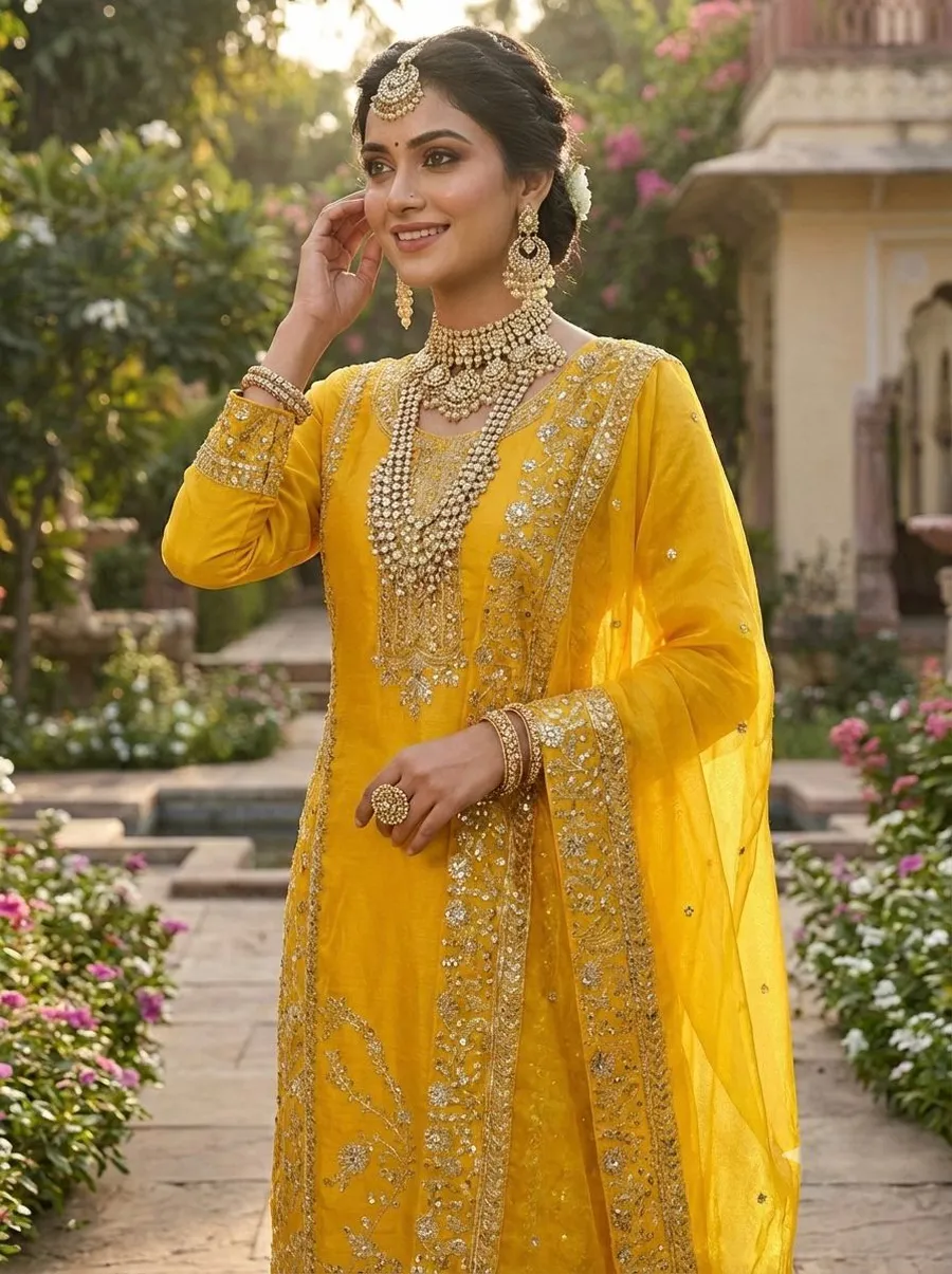 14DESIGNER GMY SILK EMBROIDERY SEQUENCE WORK TOP PALAZZO WITH DUPATTA FESTIVE WEAR WHOLESALE PRICE ETHNIC GARMENT (3)