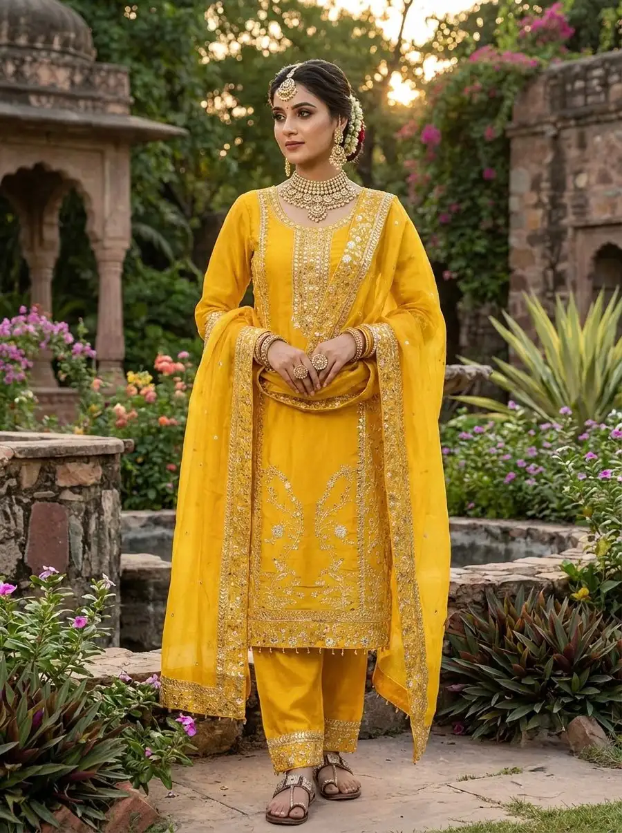 14DESIGNER GMY SILK EMBROIDERY SEQUENCE WORK TOP PALAZZO WITH DUPATTA FESTIVE WEAR WHOLESALE PRICE ETHNIC GARMENT (4)