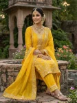14DESIGNER GMY SILK EMBROIDERY SEQUENCE WORK TOP PALAZZO WITH DUPATTA FESTIVE WEAR WHOLESALE PRICE ETHNIC GARMENT (4)