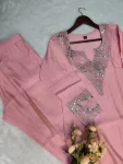 14FANCY SHIMMER SILK EMBROIDERY SEQUENCE WORK TOP PENT SET FESTIVE WEAR WHOLESALE PRICE ETHNIC GARMENT (15)