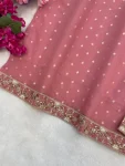 17MODERN CHANDERI COTTON CODING SEQUENCE & JHARKAN BUTTI WORK TOP BOTTOM WITH DUPATTA FESTIVE WEAR WHOLESALE PRICE ETHNIC GARMENT (11)