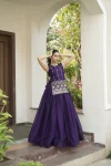 17MODERN FENDY PLAIN LEHENGA CHOLI WITH BEADS WORK FRONT AND BACK WITH ARC BORDER WORK KOTI WEDDING WEAR WHOLESALE PRICE ETHNIC GARMENT (15)