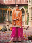 18DESIGNER CHINON SILK EMBROIDERY SEQUENCE WITH CODING WORK TOP PALAZZO WITH DUPATTA FESTIVE WEAR WHOLESALE PRICE ETHNIC GARMENT (11)