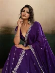 1DESIGNER GEORGETTE EMBROIDERY WORK LEHENGA CHOLI WITH DUPATTA WEDDING WEAR WHOLESALE PRICE ETHNIC GARMENT (15)