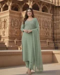 1DESIGNER RAYON EMBROIDERY WORK TOP BOTTOM WITH DUPATTA FESTIVE WEAR WHOLESALE PRICE ETHNIC GARMENT (3)