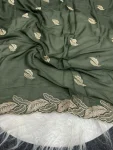 1DESIGNER STAR GEORGETTE EMBROIDERY WORK SAREE WITH UNSTITCHED BLOUSE FESTIVE WEAR WHOLESALE PRICE ETHNIC GARMENT (5)