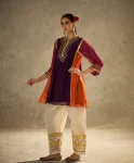 1FANCY CHINON FANCY GOTA PATTI WORK TOP BOTTOM SET FESTIVE WEAR WHOLESALE PRICE ETHNIC GARMENT (12)