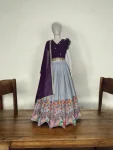 1FANCY COTTON PRINTED WORK KID’S LEHENGA CHOLI FESTIVE WEAR WHOLESALE PRICE ETHNIC GARMENT (14)