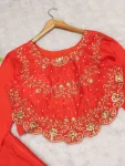 1MODERN CHINON SILK MULTI THREAD EMBROIDERY SEQUENCE WITH PEARL RIVET MOTI WORK TOP PALAZZO SET PARTY WEAR WHOLESALE PRICE ETHNIC GARMENT (6)
