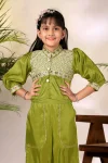 1MODERN COTTON BLEND EMBROIDERY WORK KID’S TOP PALAZZO SET FESTIVE WEAR WHOLESALE PRICE ETHNIC GARMENT (8)
