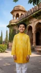 1MODERN COTTON EMBROIDERY WORK KID’S KURTA PAYJAMA FESTIVE WEAR WHOLESALE PRICE ETHNIC GARMENT (2)