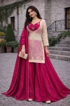 MODERN FENDY SILK TOP CHOLI WITH PALAZZO AND DUPATTA RANI
