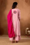 1MODERN ROMAN SILK MULTI EMBROIDERY THREAD WITH BEAUTIFUL HAND WORK TOP PALAZZO WITH DUPATTA FESTIVE WEAR WHOLESALE PRICE ETHNIC GARMENT (45)