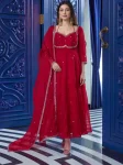 RICH LOOK FENDY SILK EMBROIDERY SEQUENCE WORK GOWN BOTTOM WITH DUPATTA RANI