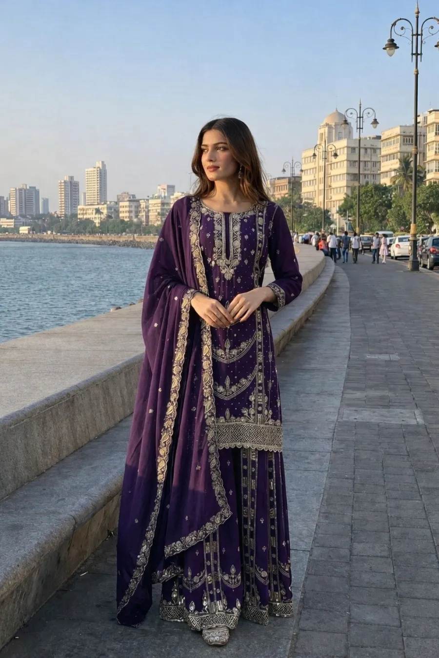 24DESIGNER GERMAN CHINON SILK EMBROIDERY SEQUENCE AND JHARKAN WORK TOP PALAZZO WITH DUPATTA FESTIVE WEAR WHOLESALE PRICE ETHNIC GARMENT (3)
