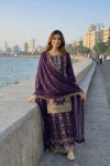 24DESIGNER GERMAN CHINON SILK EMBROIDERY SEQUENCE AND JHARKAN WORK TOP PALAZZO WITH DUPATTA FESTIVE WEAR WHOLESALE PRICE ETHNIC GARMENT (3)