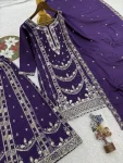 24DESIGNER GERMAN CHINON SILK EMBROIDERY SEQUENCE AND JHARKAN WORK TOP PALAZZO WITH DUPATTA FESTIVE WEAR WHOLESALE PRICE ETHNIC GARMENT (3)