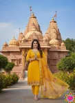 24NEW ARRIVAL CHANDERI EMBROIDERY WORK TOP BOTTOM WITH DUPATTA FESTIVE WEAR WHOLESALE PRICE ETHNIC GARMENT (10)