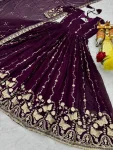 25RICH LOOK GEORGETTE SEQUENCE EMBROIDERY WORK GOWN WITH DUPATTA WEDDING WEAR WHOLESALE PRICE ETHNIC GARMENT (21)