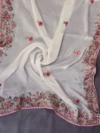28NEW ARRIVAL FENDY CHIFFON SILK EMBROIDERY CUTWORK WORK LACE BORDER WORK SAREE WITH UNSTITCHED BLOUSE WEDDING WEAR WHOLESALE PRICE ETHNIC GARMENT (13)