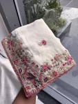 28NEW ARRIVAL FENDY CHIFFON SILK EMBROIDERY CUTWORK WORK LACE BORDER WORK SAREE WITH UNSTITCHED BLOUSE WEDDING WEAR WHOLESALE PRICE ETHNIC GARMENT (13)