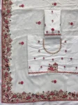 28NEW ARRIVAL FENDY CHIFFON SILK EMBROIDERY CUTWORK WORK LACE BORDER WORK SAREE WITH UNSTITCHED BLOUSE WEDDING WEAR WHOLESALE PRICE ETHNIC GARMENT (13)