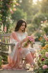 2DESIGNER GMY SILK EMBROIDERY AND SEQUENCE WITH DIGITAL PRINT WORK TOP BOTTOM WITH DUPATTA FESTIVE WEAR WHOLESALE PRICE ETHNIC GARMENT (35)