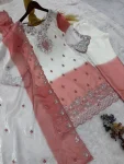 2DESIGNER GMY SILK EMBROIDERY AND SEQUENCE WITH DIGITAL PRINT WORK TOP BOTTOM WITH DUPATTA FESTIVE WEAR WHOLESALE PRICE ETHNIC GARMENT (35)
