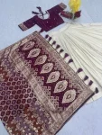 2DESIGNER JACQUARD SILK FANCY MOTI WORK LEHENGA CHOLI WITH DUPATTA WEDDING WEAR WHOLESALE PRICE ETHNIC GARMENT (12)