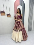 2DESIGNER JACQUARD SILK FANCY MOTI WORK LEHENGA CHOLI WITH DUPATTA WEDDING WEAR WHOLESALE PRICE ETHNIC GARMENT (12)
