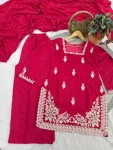 2DESIGNER ROMAN SILK SEQUENCE EMBROIDERY WORK TOP PALAZZO WITH DUPATTA FESTIVE WEAR WHOLESALE PRICE ETHNIC GARMENT (5)